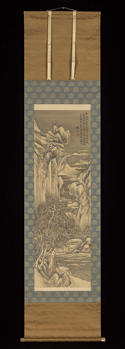 Summer Landscape / Winter Landscape, Hayashi Hyakuhi (Japanese, 1797–1851), Diptych of hanging scrolls: ink and color on silk, Japan