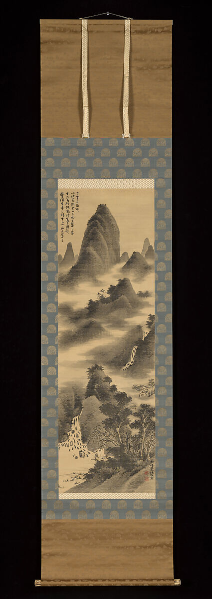 Summer Landscape / Winter Landscape, Hayashi Hyakuhi (Japanese, 1797–1851), Diptych of hanging scrolls: ink and color on silk, Japan