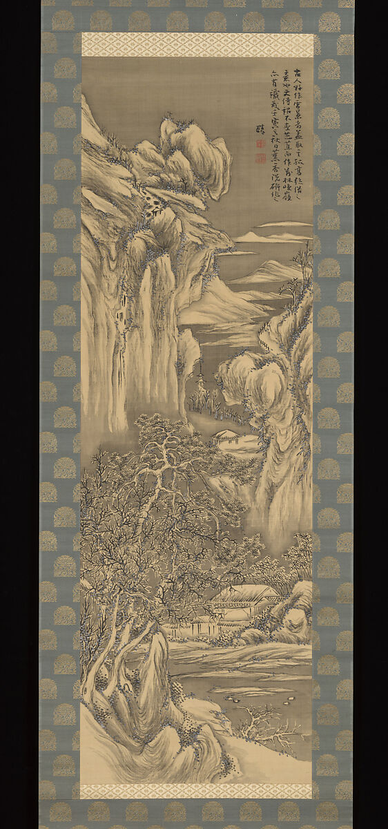 Summer Landscape / Winter Landscape, Hayashi Hyakuhi (Japanese, 1797–1851), Diptych of hanging scrolls: ink and color on silk, Japan