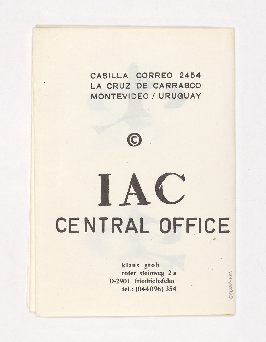 Sign(o) graphic, Clemente Padín (Uruguayan, born 1939)