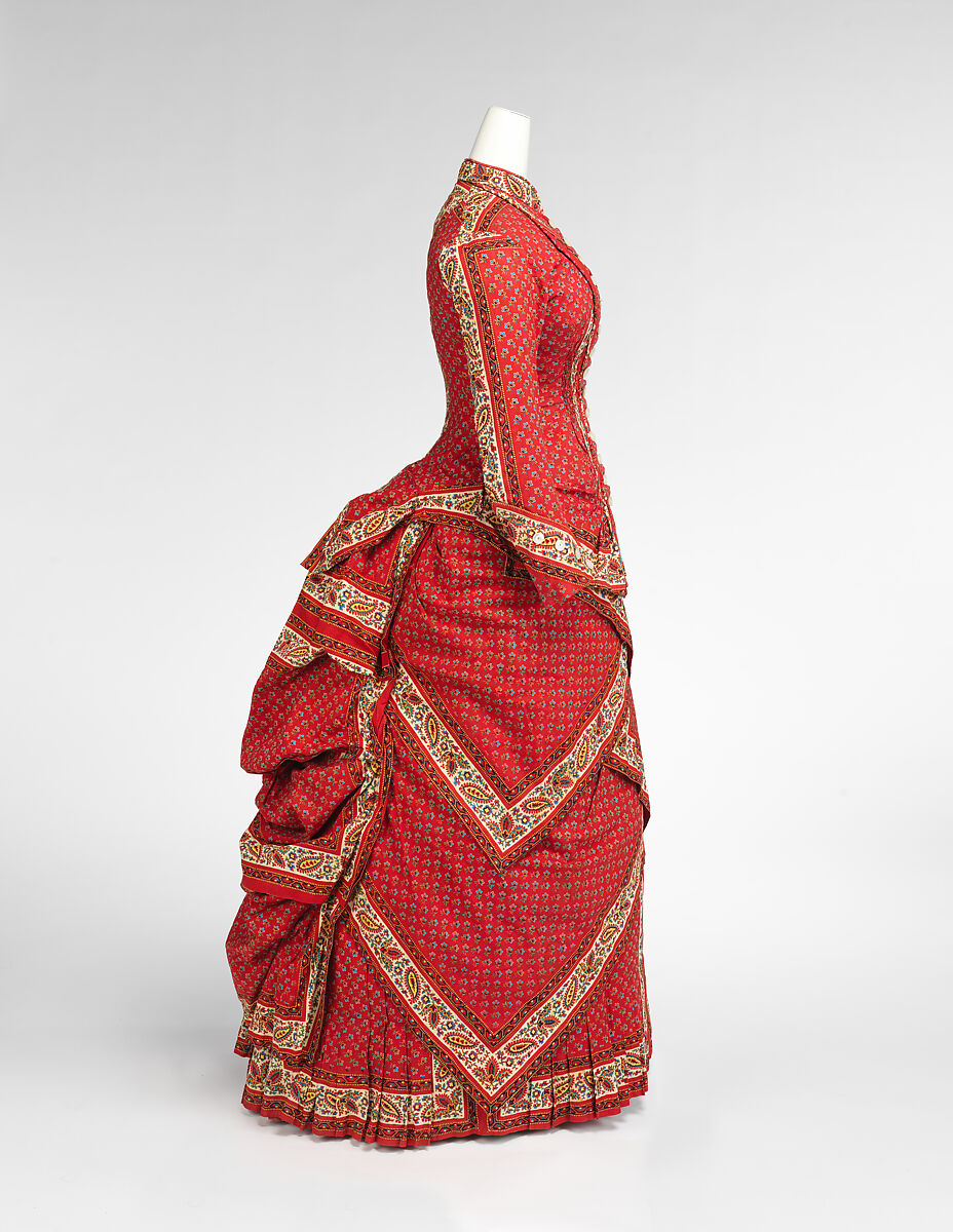 Dress, cotton, American