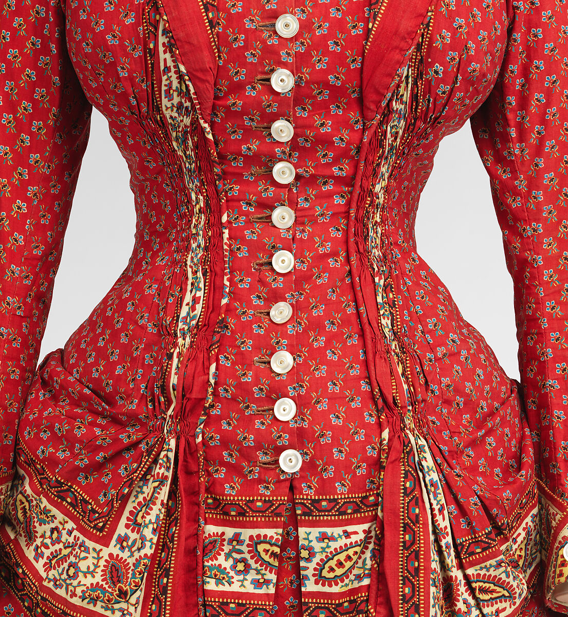 Dress, cotton, American