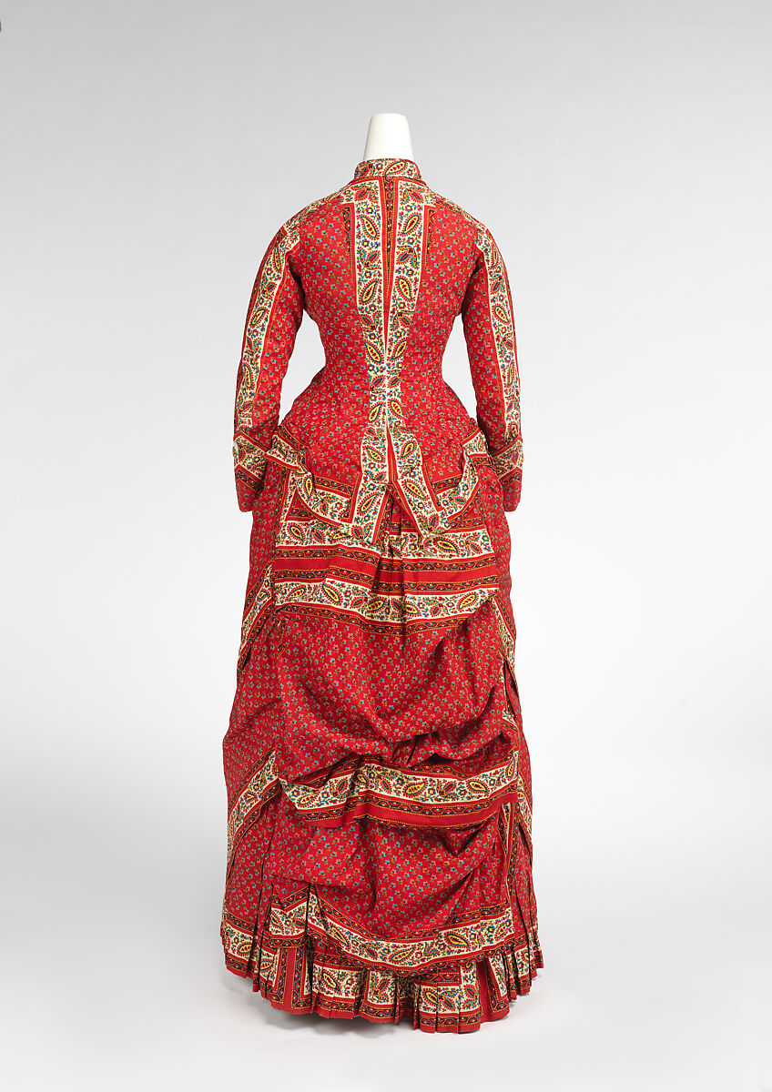 Dress, cotton, American