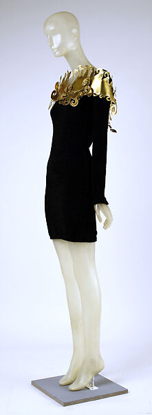Dress, Giorgio di Sant'Angelo (American, born Italy, 1933–1989), cotton, synthetic fiber, wool, metal, American