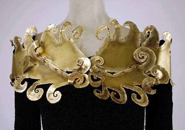 Dress, Giorgio di Sant'Angelo (American, born Italy, 1933–1989), cotton, synthetic fiber, wool, metal, American