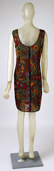 Dress, Giorgio di Sant'Angelo (American, born Italy, 1933–1989), synthetic fiber, glass, American