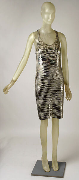 Ensemble, Giorgio di Sant&#39;Angelo (American, born Italy, 1933–1989), (a, b) nylon, metal; (c,d) cotton, Lycra, American 