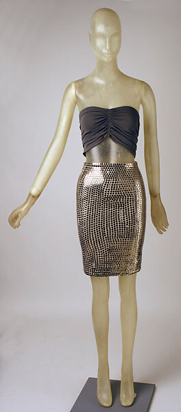 Ensemble, Giorgio di Sant'Angelo (American, born Italy, 1933–1989), (a, b) nylon, metal; (c,d) cotton, Lycra, American