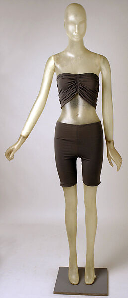 Ensemble, Giorgio di Sant'Angelo (American, born Italy, 1933–1989), (a, b) nylon, metal; (c,d) cotton, Lycra, American