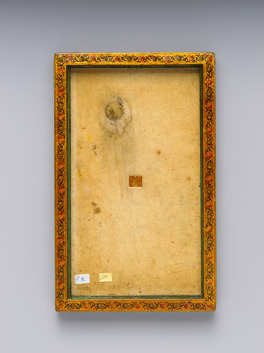 Mirror Case Depicting Crucifixion Scene, Muhammad Isma'il Isfahani (Iranian, 1814–1892), Pasteboard, papier-maché; opaque watercolor, gilded, and lacquered