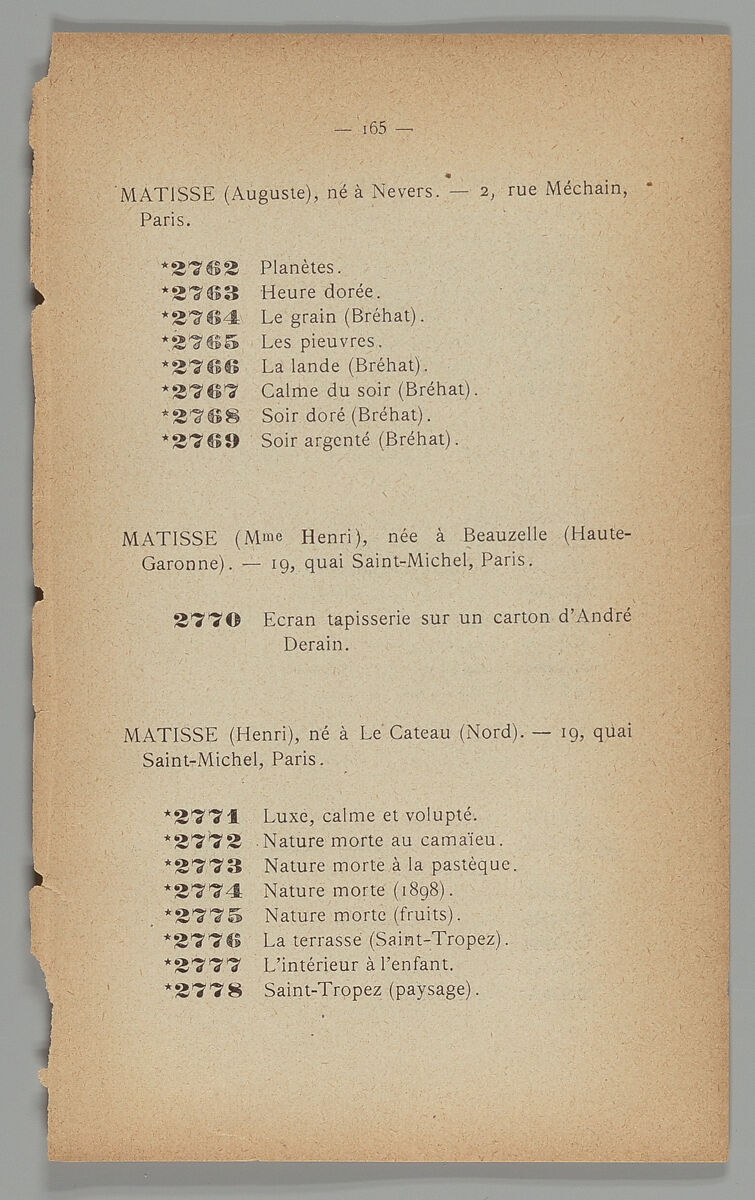 Catalogue de l'exposition, Société des Artistes Indépendants