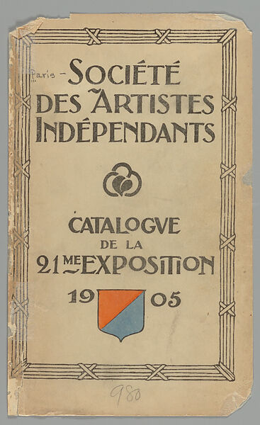 Catalogue de l'exposition, Société des Artistes Indépendants
