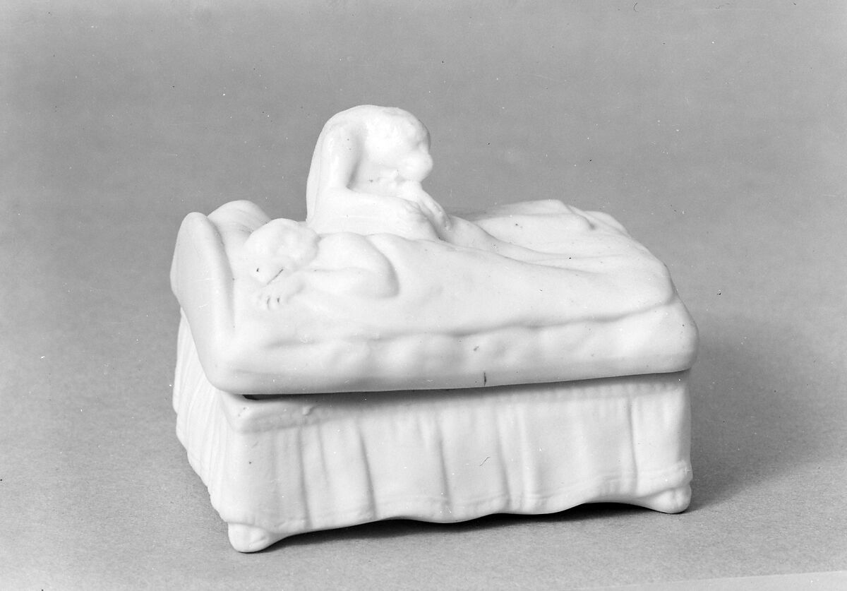 Box, Parian porcelain, American 