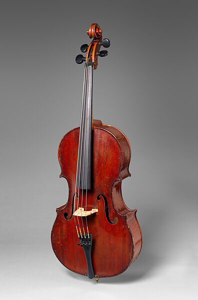 1/8th-sized cello, Auguste Sébastien Philippe Bernardel (French), Wood (spruce, maple, ebony), wire, gut, French