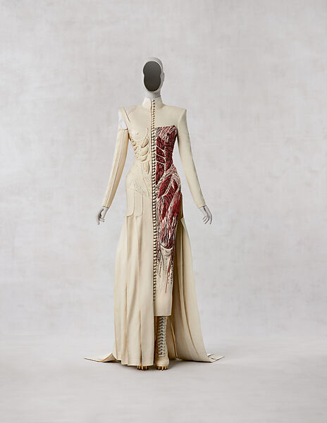 Ensemble, Thom Browne  American, (a) cotton, glass; (b, c) cotton, calf leather, goat leather, lamb leather, American