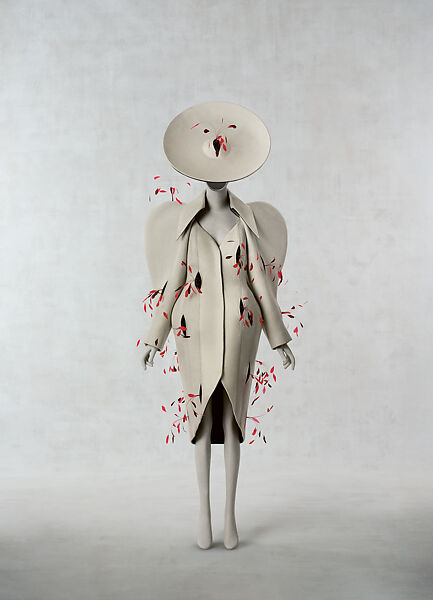 "The Bleeding", Robert Wun  Chinese, wool, crystals, coque feathers, British