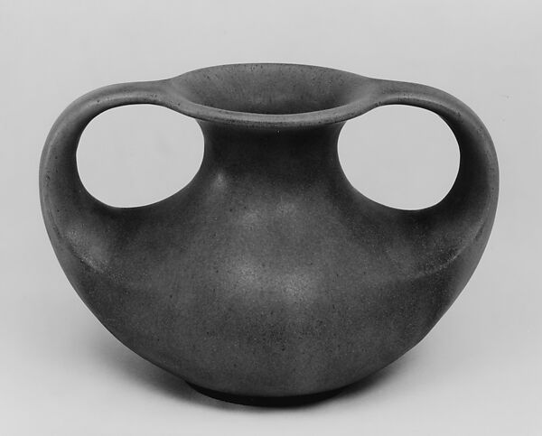 Vase, Manufactured by Gates Potteries (Teco Pottery) (ca.1890–ca.1927), Earthenware, American