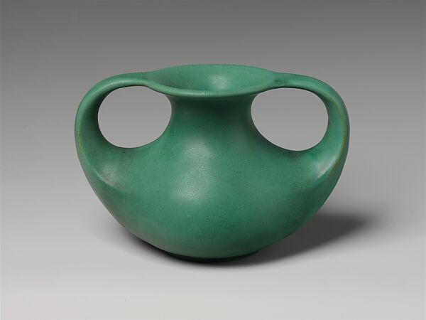 Vase, Manufactured by Gates Potteries (Teco Pottery) (ca.1890–ca.1927), Earthenware, American 