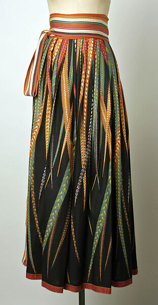 Ensemble, Giorgio di Sant'Angelo (American, born Italy, 1933–1989), (a) wool, silk; (b) Lycra; (c) cotton, silk, American