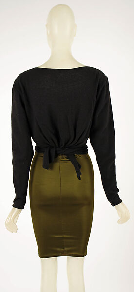 Ensemble, Giorgio di Sant'Angelo (American, born Italy, 1933–1989), (a) wool, silk; (b) Lycra; (c) cotton, silk, American
