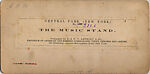 [53 Stereographic Views of Music Stand, Central Park, New York], Various, American, Albumen silver prints