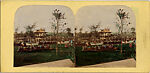 [53 Stereographic Views of Music Stand, Central Park, New York], Various, American, Albumen silver prints