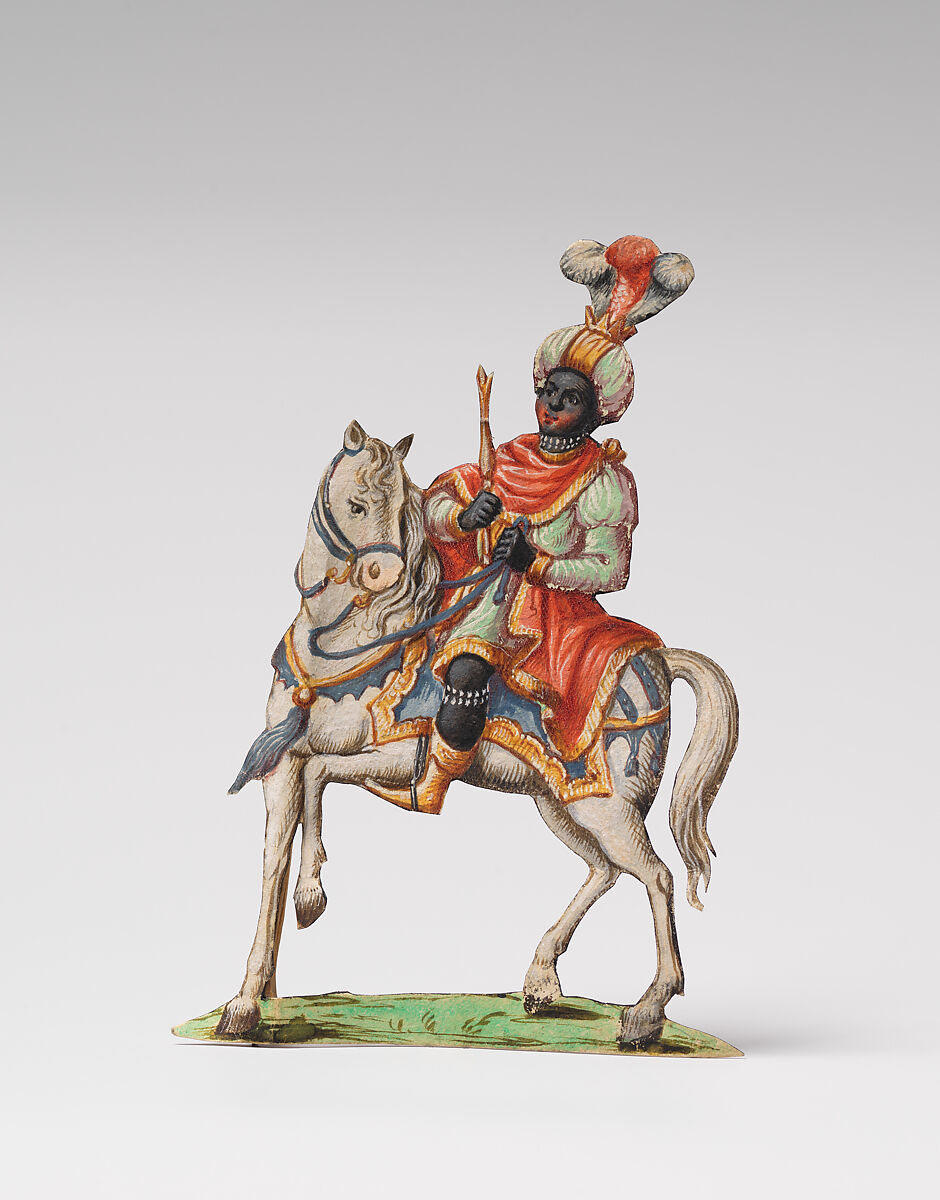 King, Gouache on paper, Southern German