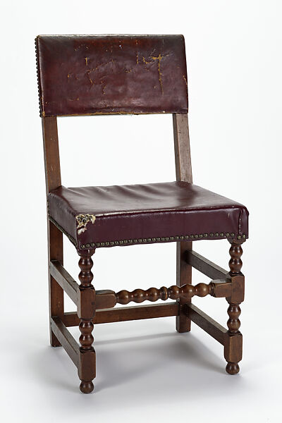 No. 63 “Cromwellian” Chair, Val-Kill Furniture Shop, Walnut, leather