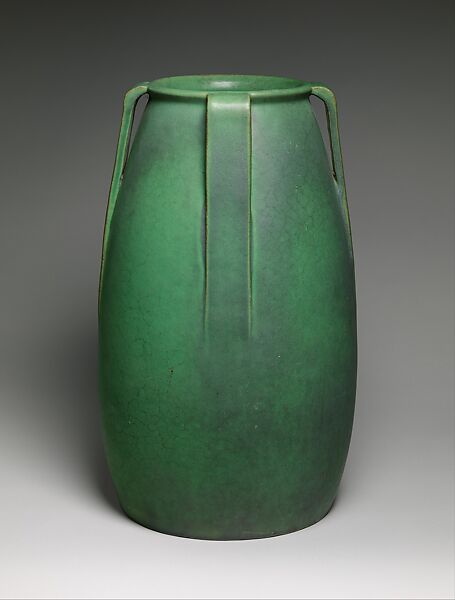 Vase, Designed by William Day Gates (1852–1935), Earthenware, American 