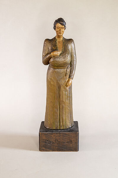 Eleanor Roosevelt, Leslie Garland Bolling  American, Stained pine