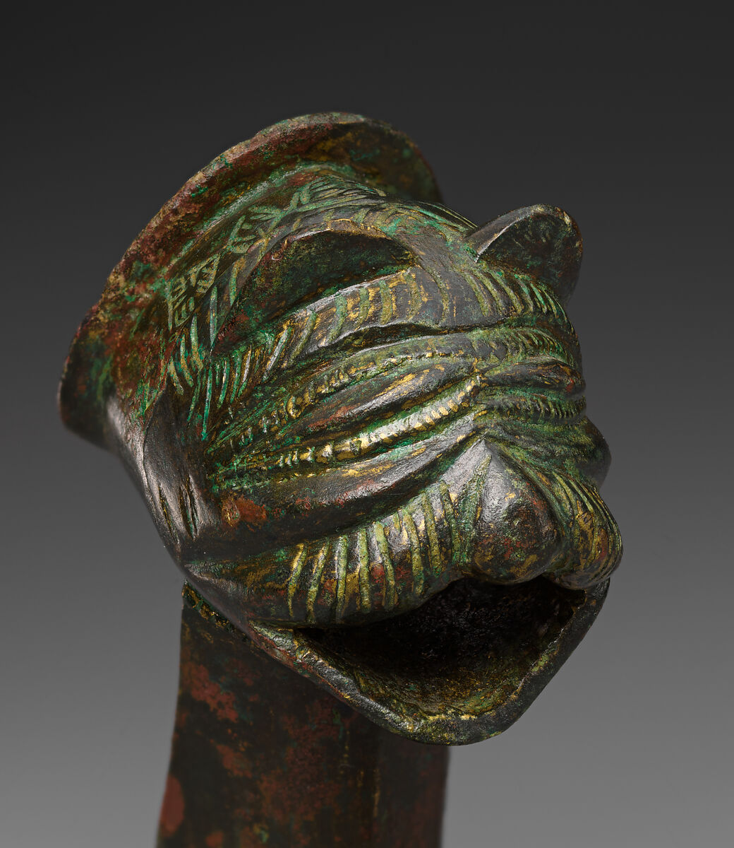 Zoomorphic Copper-Alloy Foot, Copper alloy