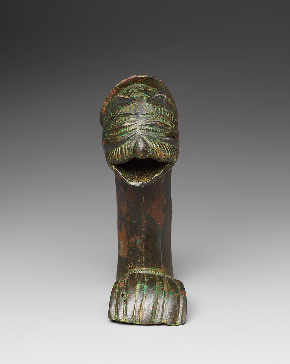 Zoomorphic Copper-Alloy Foot, Copper alloy