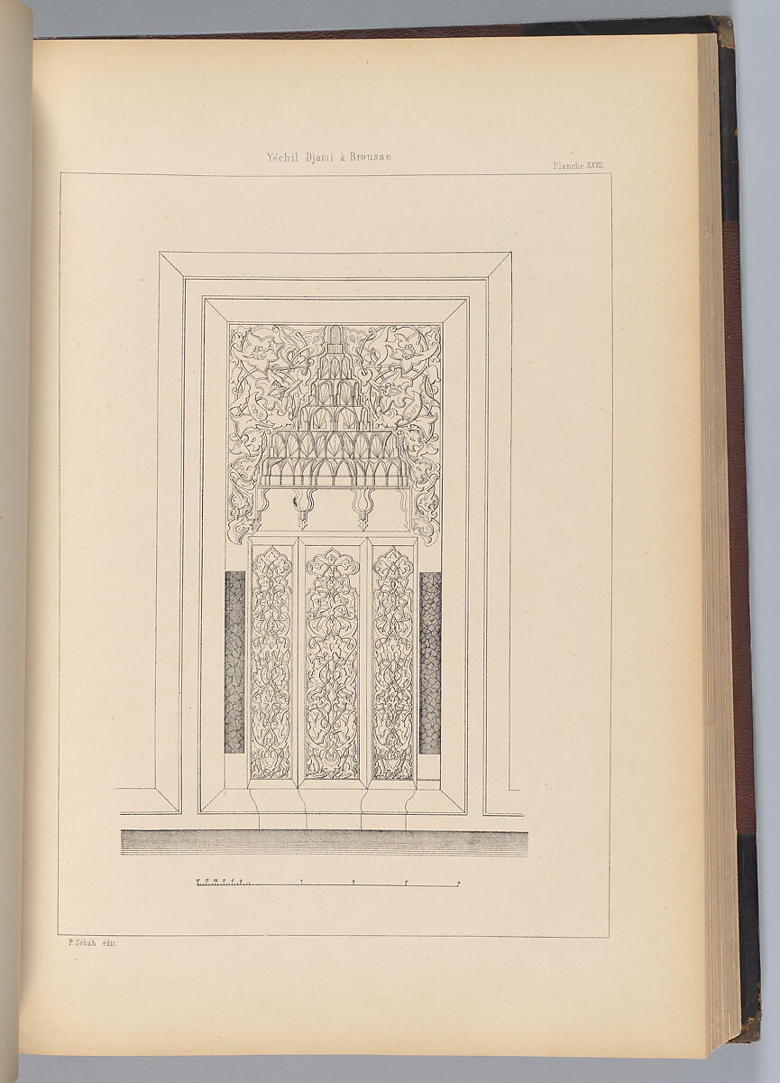 L'architecture ottomane : ouvrage autorisé par iradé impérial et publié sous le patronage de Son Excellence Edhem Pacha, ministère des travaux publics, président de la Commission Impérial Ottomane pour l'Exposition Universelle de 1873 à Vienne, Victor Marie de Launay (French), Chromolithography, lithography