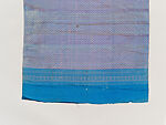 Pha Yok, ceremonial waist cloth, Silk brocade centerfield and silk-and-gilt metal thread border, Central Thailand