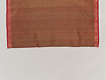 Pha Yok, ceremonial waist cloth with pikun flower pattern, Silk brocade and silk-and-gold-metal thread brocade, Southern Thailand, possibly Nakhon Si Thammarat