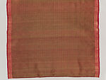 Pha Yok, ceremonial waist cloth with pikun flower pattern, Silk brocade and silk-and-gold-metal thread brocade, Southern Thailand, possibly Nakhon Si Thammarat