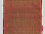 Pha Yok, ceremonial waist cloth with pikun flower pattern, Silk brocade and silk-and-gold-metal thread brocade, Southern Thailand, possibly Nakhon Si Thammarat