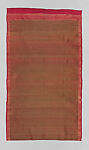 Pha Yok, ceremonial waist cloth with pikun flower pattern, Silk brocade and silk-and-gold-metal thread brocade, Southern Thailand, possibly Nakhon Si Thammarat