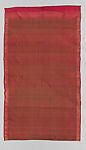 Pha Yok, ceremonial waist cloth with pikun flower pattern, Silk brocade and silk-and-gold-metal thread brocade, Southern Thailand, possibly Nakhon Si Thammarat