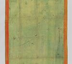 Pha Khem Khab;‘Benares Silk‘, Silk and gilt-metal thread  brocade with Chinese green silk lining, India, Uttar Pradesh, Varanasi