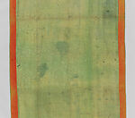 Pha Khem Khab;‘Benares Silk‘, Silk and gilt-metal thread  brocade with Chinese green silk lining, India, Uttar Pradesh, Varanasi