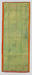 Pha Khem Khab;‘Benares Silk‘, Silk and gilt-metal thread  brocade with Chinese green silk lining, India, Uttar Pradesh, Varanasi