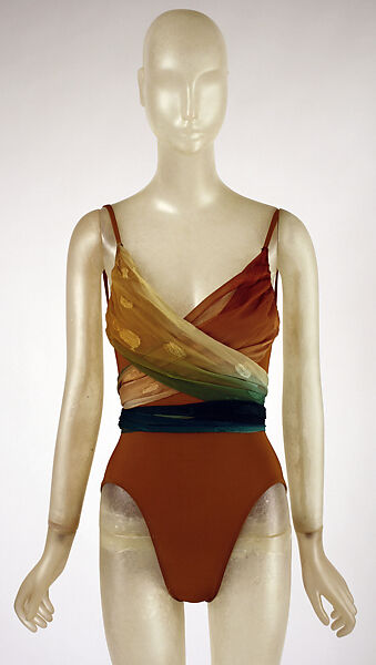 Ensemble, Giorgio di Sant'Angelo (American, born Italy, 1933–1989), (a) synthetic, silk; (b) silk, plastic, American