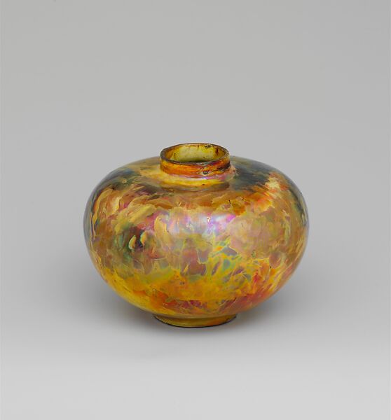 Vase, Designed by Theophilus A. Brouwer (1864–1932), Earthenware, American 