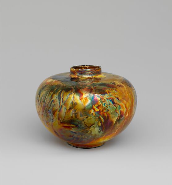 Vase, Designed by Theophilus A. Brouwer (1864–1932), Earthenware, American
