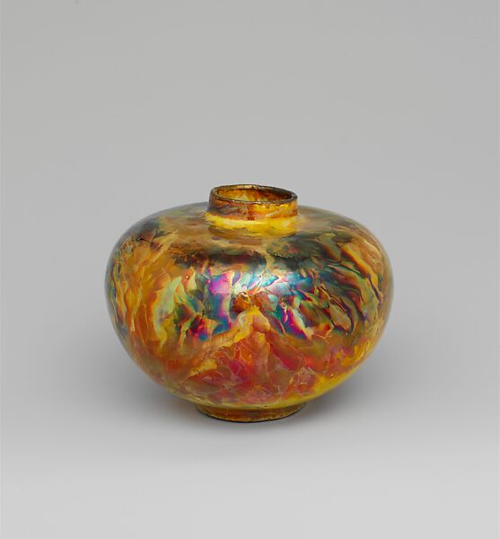 Vase, Designed by Theophilus A. Brouwer (1864–1932), Earthenware, American