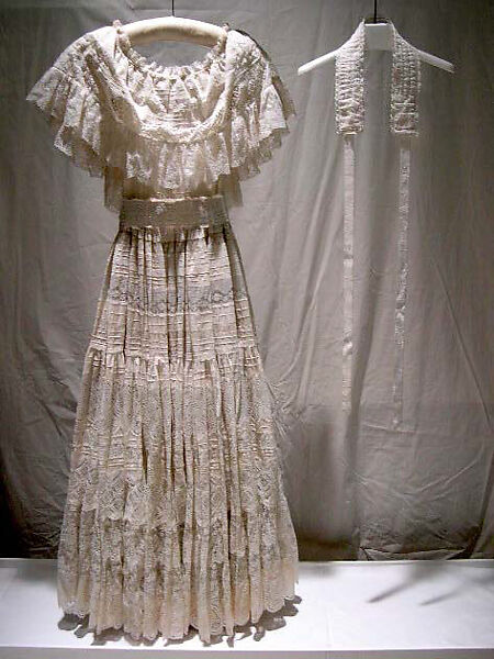 Ensemble, Giorgio di Sant'Angelo (American, born Italy, 1933–1989), (a) cotton, synthetic, plastic; (b) cotton, horsehair; (c) cotton, synthetic, American