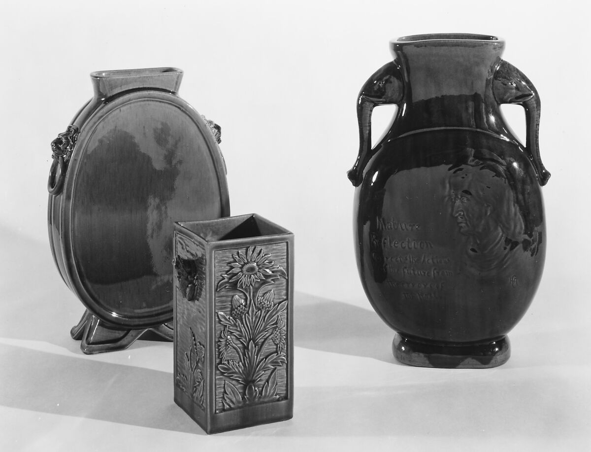 Vase, Chelsea Keramic Art Works (1872–1889), Probably earthenware, American