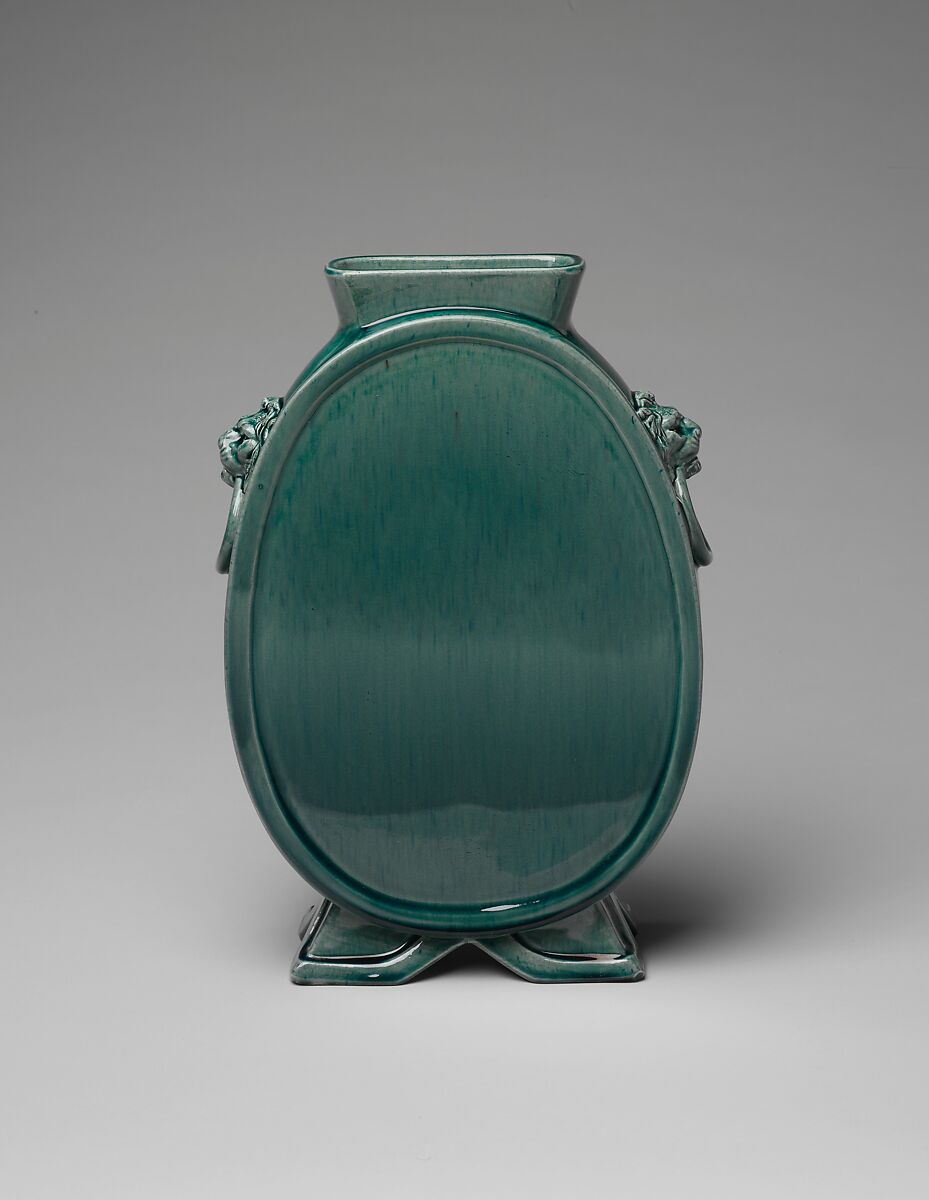 Vase, Chelsea Keramic Art Works (1872–1889), Probably earthenware, American 