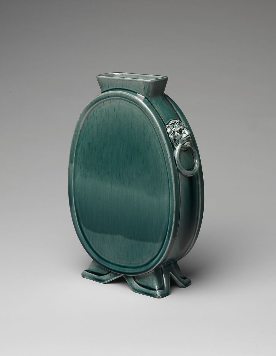 Vase, Chelsea Keramic Art Works (1872–1889), Probably earthenware, American